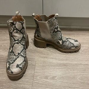 Target Snakeskin Booties size 8 - like new